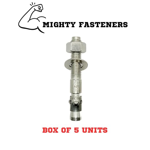 Mighty Fasteners Wedge Anchors – Heavy-Duty 304 Stainless Steel Expansion Bolts - Image 3