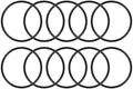 uxcell 10pcs 47x43x2mm Nitrile Rubber O-Rings Metric Sealing Gasket by uxcell
