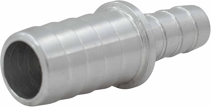 ICT Billet 1/2" to 5/16" Inch Hose Barb Splice Coupler Repair Connector Fitting - Image 2