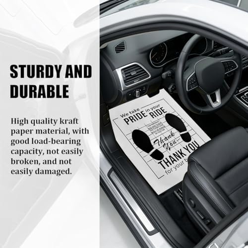 50PCS 16 x 20 Car Paper Floor Mat, Disposable Kraft Paper Vehicle Floor Foot - Image 5