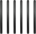 6 Pack 1/2" × 12" Pre-Cut Black Metal Pipe, Industrial Steel Fits Standard Half by GeilSpace