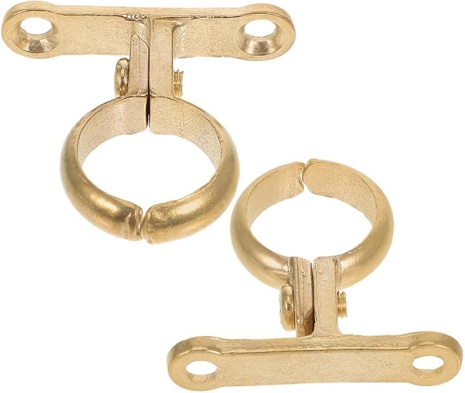 VILLCASE 2Pcs Brass Pipe Clamp for 22mm 3/4" PEX Pipes, Heavy Duty Tube Support - Image 9