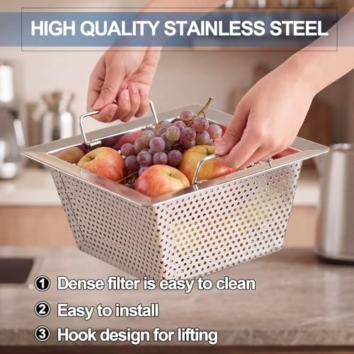 Tuanse 10 x 10 x 5 Inches Stainless Steel Commercial Floor Drain Strainer - Image 6