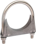 Heavy Duty 3.5" 3-1/2 Inch Exhaust U Bolt Clamp Stainless Steel | M10 Thick Rod by eLifecenter