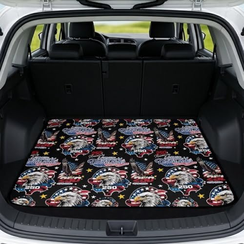 ELEQIN 250th Birthday American Car Cargo Liner Non Slip Backing Cargo Mat Rear by ELEQIN