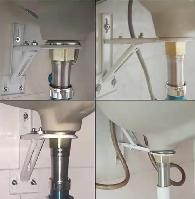 Wall Mount Sink Support Repair System Kit Bracket Kitchen Sink Holder - Image 3