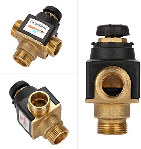 Thermostatic Mixing Valve for Solar Water Heater 3 Way DN20 Male Thread Brass - Image 6