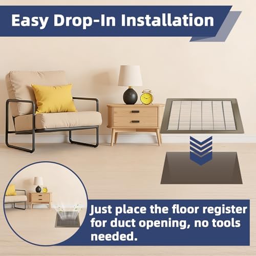 20x12 Floor Return Air Grille Fit 12x20 20x12 Duct Opening, Floor Vent Cover - Image 5