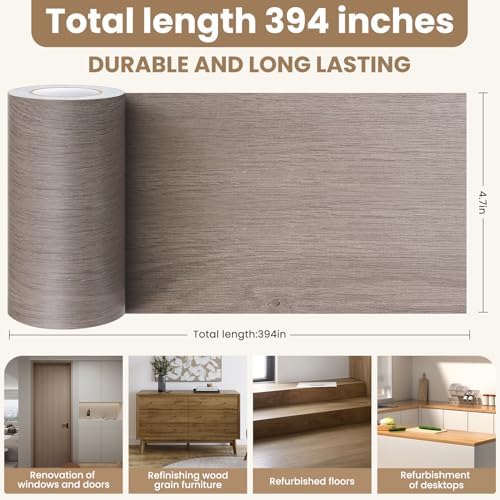 Wood Grain Repair Tape, 4.7 inch X 32ft Self Adhesive Grain Repair Patch - Image 3