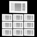 10PK 10x6 in Air Vent Covers for 10"Wx6"H Duct Opening Wall, Ceiling Register by EXCELFU