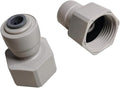 YZM Push-to-Connect Female Thread Adapter, Double O-Ring Seal, 1/4" Tube OD x by YZMSZ