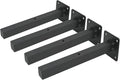 AddGrace Industrial Black Shelf Brackets 8 Inch L Brackets by AddGrace