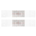 Kisangel 2pcs Acrylic Crack Measuring Ruler by Kisangel