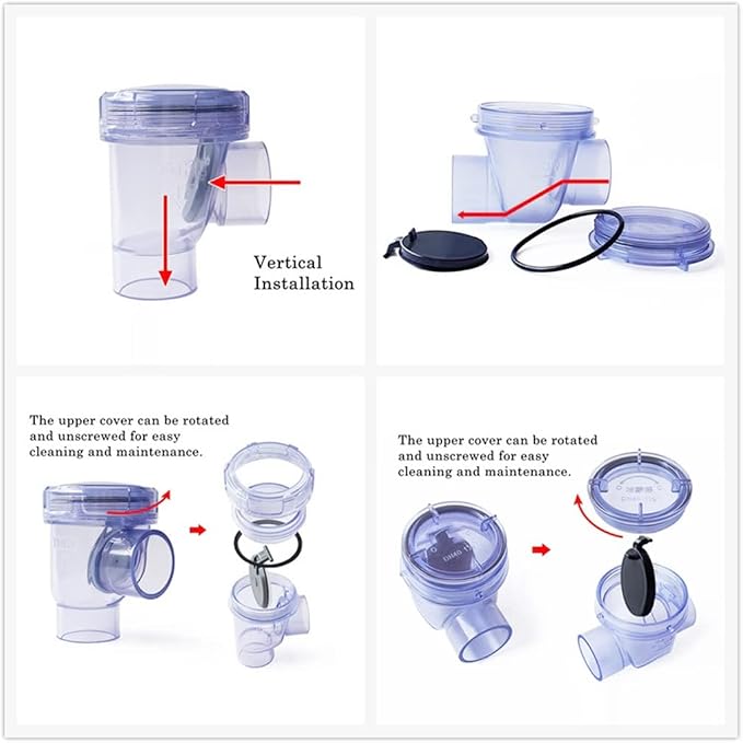 Plumbing Fittings Ball Valve 1pcs 50mm PVC Check Valve Kitchen Sewer - Image 5