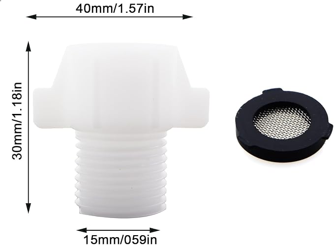 2PCS 1/2 Inch Female to 7/8 Inch Male Tap Adapter - Image 2