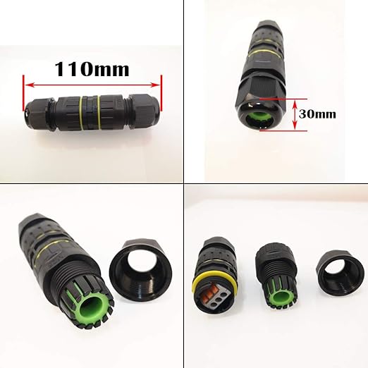 CESFONJER 8 Pcs IP68 Waterproof Junction Box 2/3 Way Line M25 Extension - Image 4