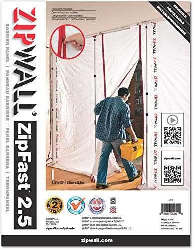 ZipWall ZipFast 2.5' Panel by ZIPWALL
