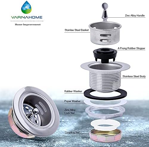 Junior Duo Bar/Pre Sink Stainless Steel Strainer Assembly W/Basket Strainer - Image 2