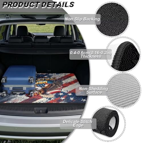 ELEQIN 250th 4th of July Car Cargo Liner Non Slip Backing Cargo Mat Rear Trunk - Image 6