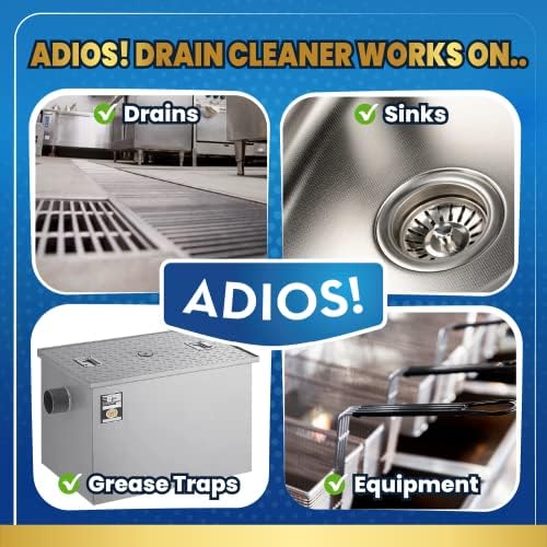Adios! Professional Grease Trap Cleaner, Lye Free Enzyme Formula - Image 5