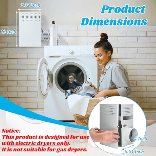 Metal Indoor Dryer Vent Kit, L-shape Design, - Image 7