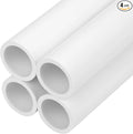 4Pcs 1 Inch PVC Pipe 34" Long White Sch40 Industrial PVC Pipes by CKVIHAV