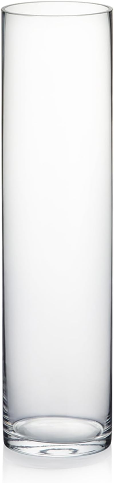 WGVI Quality Thick Weighted Clear Cylinder Glass Vases, Skinny Bud Vase Narrow by WGVInternational-OpusGlassware
