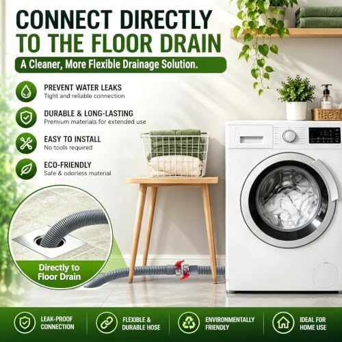 TTFLEX 6 FT Washing Machine Drain Hose, Washer Drain Hose Extension Kit - Image 4