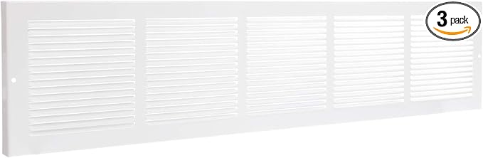 Imperial RG0095 Louvered Steel Painted Baseboard Return Air Grille, 30 x 6-Inch by Imperial