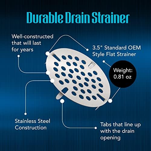 3.5-inch Commercial Sink Strainer on 3 Tier Sink Twist Waste Drain, Durable - Image 2