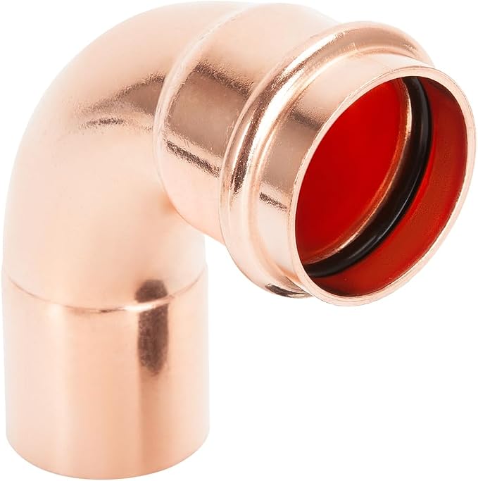 Copper Press Fittings 90 degree Street Elbow 3/4" FTG x P 10 Pack | Zero Lead - Image 2