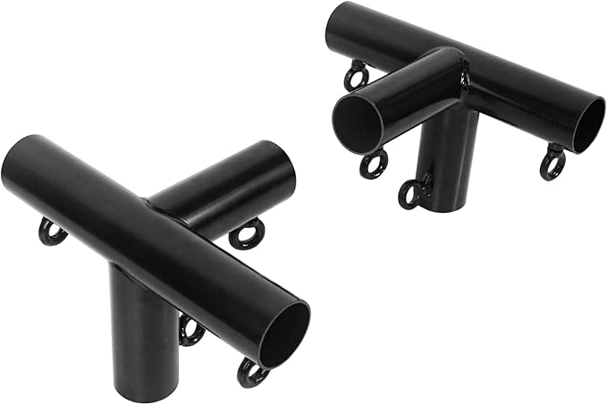 Luwint 2PCS 4-Way Flat Canopy Fittings, 1-3/8 Inch Metal Connectors by Luwint