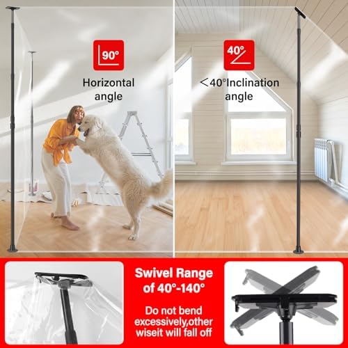 2- Pack Dust Barrier Plastic Zipper Door, 4 FT x 7.2 FT Heavy-Duty Door Dust - Image 7