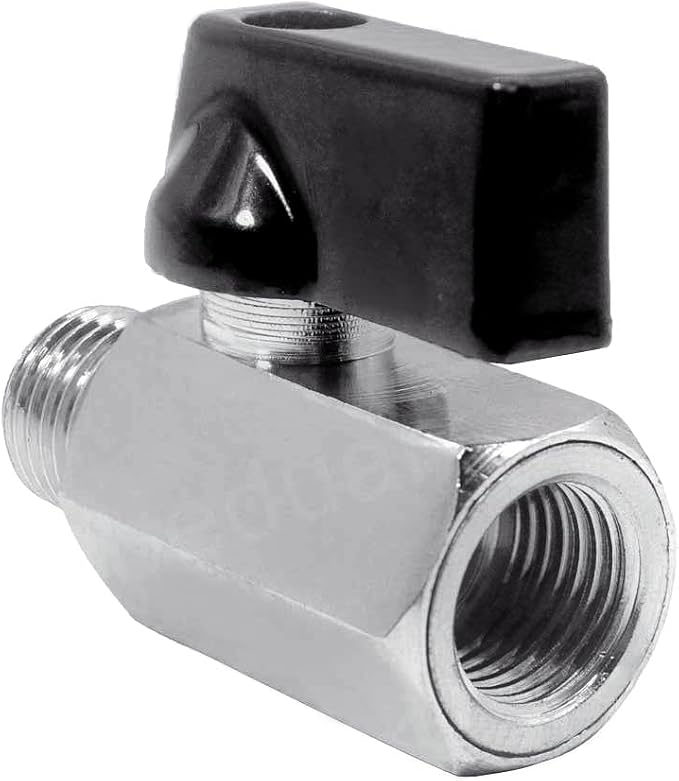 Beduan 1/4" Brass Mini Ball Valve NPT Female x Male Shut-Off Valve - Image 3