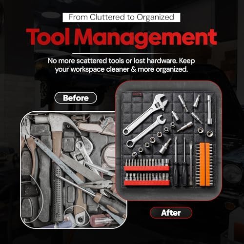 Magnetic Tool Mat, Double-Sided Magnetic Tool Holder Pad - Image 3