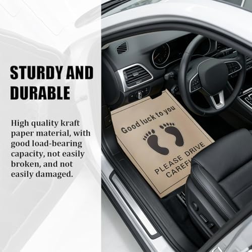 50PCS 16 x 20 Car Paper Floor Mat, Disposable Kraft Paper Vehicle Floor Foot - Image 5