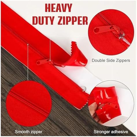 Zipper Door 4 Roll DIY Greenhouse Setup Dust Barrier Zipper Easy Install Door - Image 4
