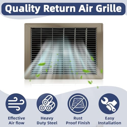 14x12 Floor Return Air Grille Fit 12x14 14x12" Duct Opening, Floor Register - Image 3