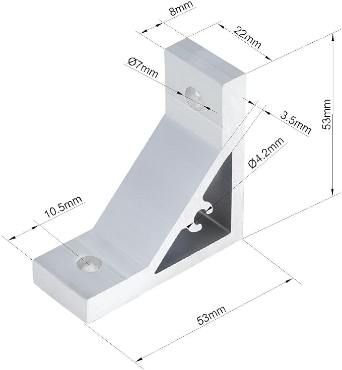 BELLA BAYS 30Series 4Sets Silver Heavy Duty Corner Bracket, Heavy Duty Corner - Image 2