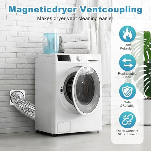 Magnetic Dryer Vent Connector Kit, 4-Inch Quick Connect - Image 7