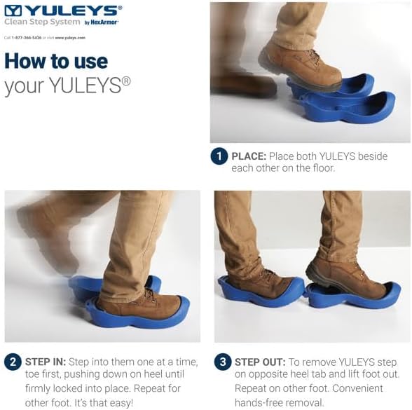 HexArmor YULEYS, Hands-Free Reusable Work Boot & Shoe Covers - Image 5