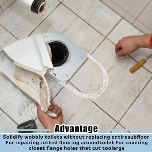 Gisafai Toilet Flange Support Plate Closet Flange Floor Repair Ring Bracket - Image 5