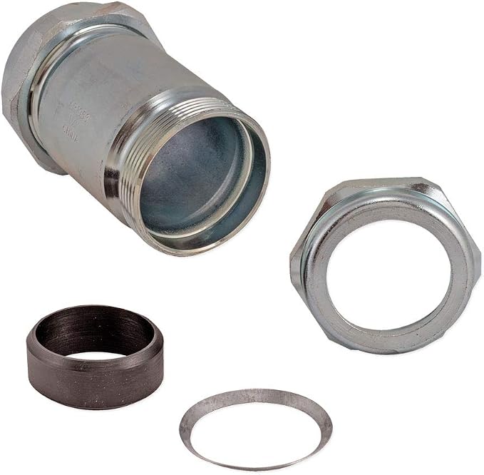 Eastman 5 Inch Long Pattern Compression Coupling, 1-1/2 Inch IPS, Galvanized - Image 4