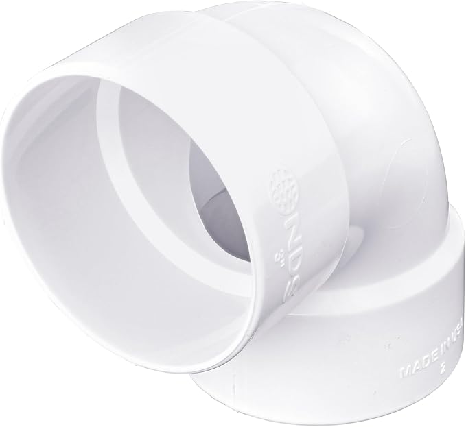 NDS 3P02 PVC 90-Degree Elbow, for Hub X Hub solvent-weld connections, for Use by NDS-WaterManagement