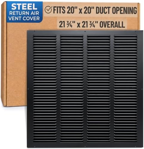 Fits 20x20 Duct Opening | Steel Return Air Grille by Handua | Vent Cover Grill by Handua