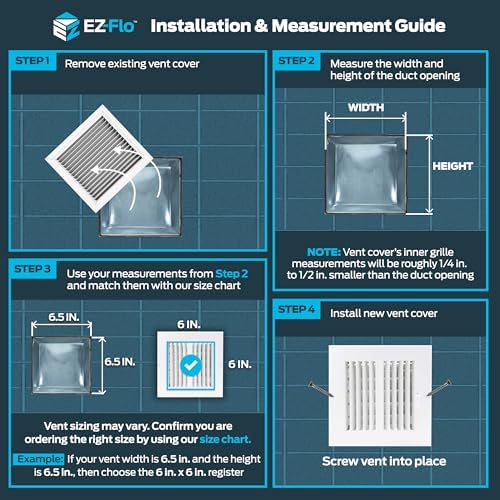 EZ-FLO 6 x 6 Inch Air Vent Cover - Image 3