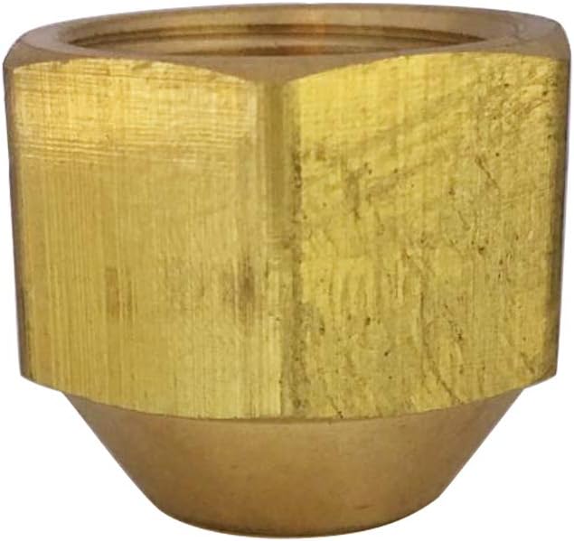Brass 45 Degree Flare Cap for 5/8" Tube OD 7/8" Thread Size SAE Fittings 5pcs - Image 5