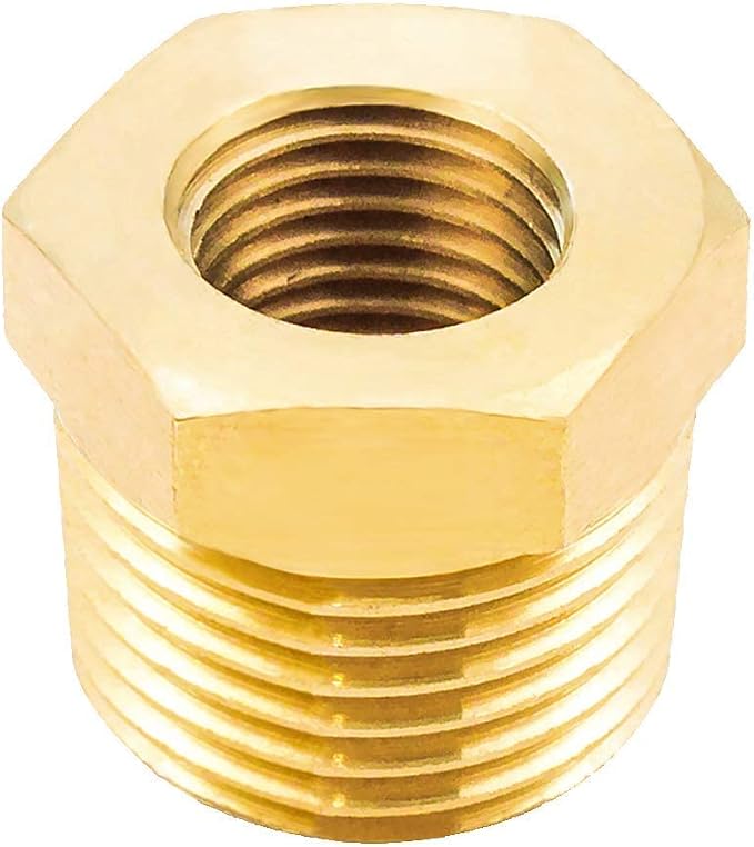 Joywayus 5Pcs Brass Reducing Hex Bushing 3/4" NPT Male to 3/8" NPT Female | - Image 5