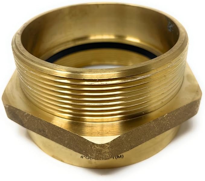 Cascada Lead-Free 4" G Thread Female to NPT Male Adapter | Brass Pipe Fitting - Image 8