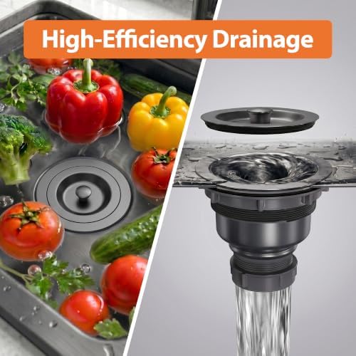 Kitchen Sink Drain 3-1/2 Inch, Kitchen Drain Assembly Kit - Image 5